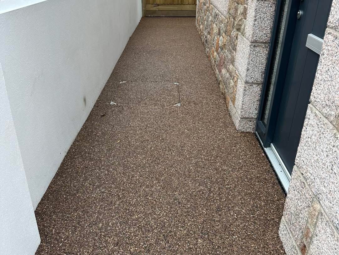 PebbleLux decorative resin surface installation Jersey