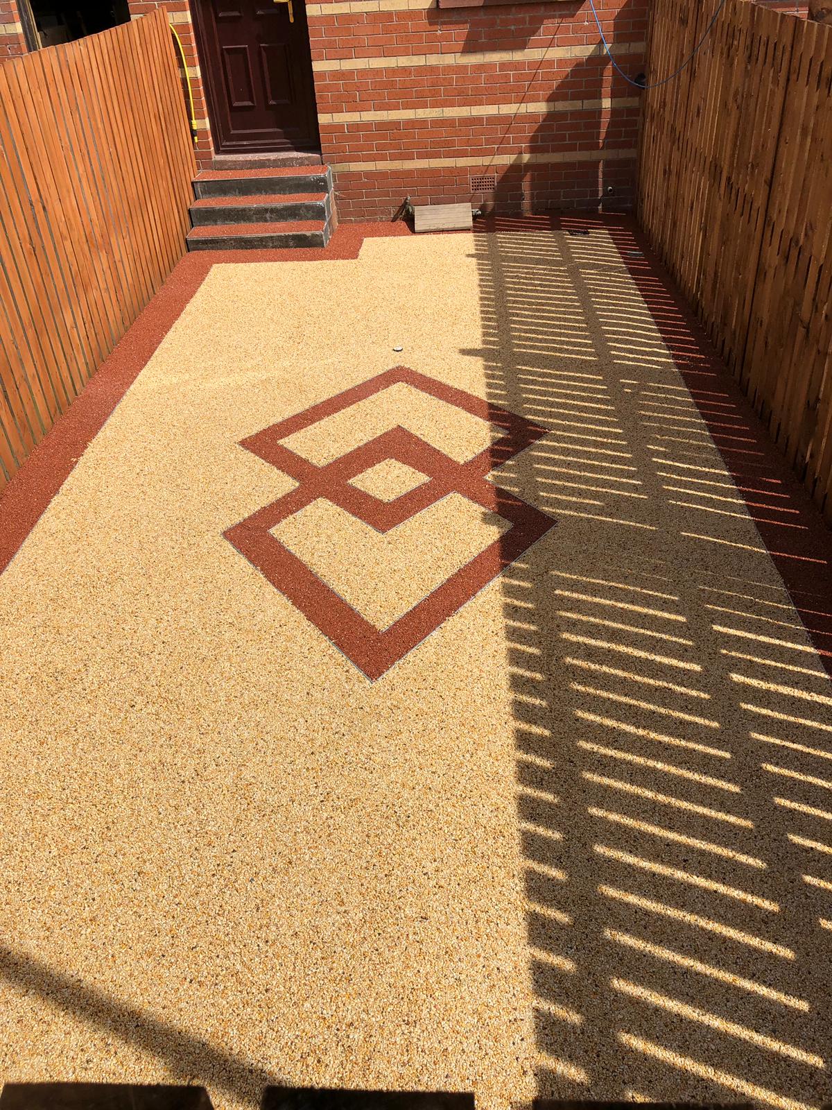 PebbleLux completed resin surfacing installation Jersey