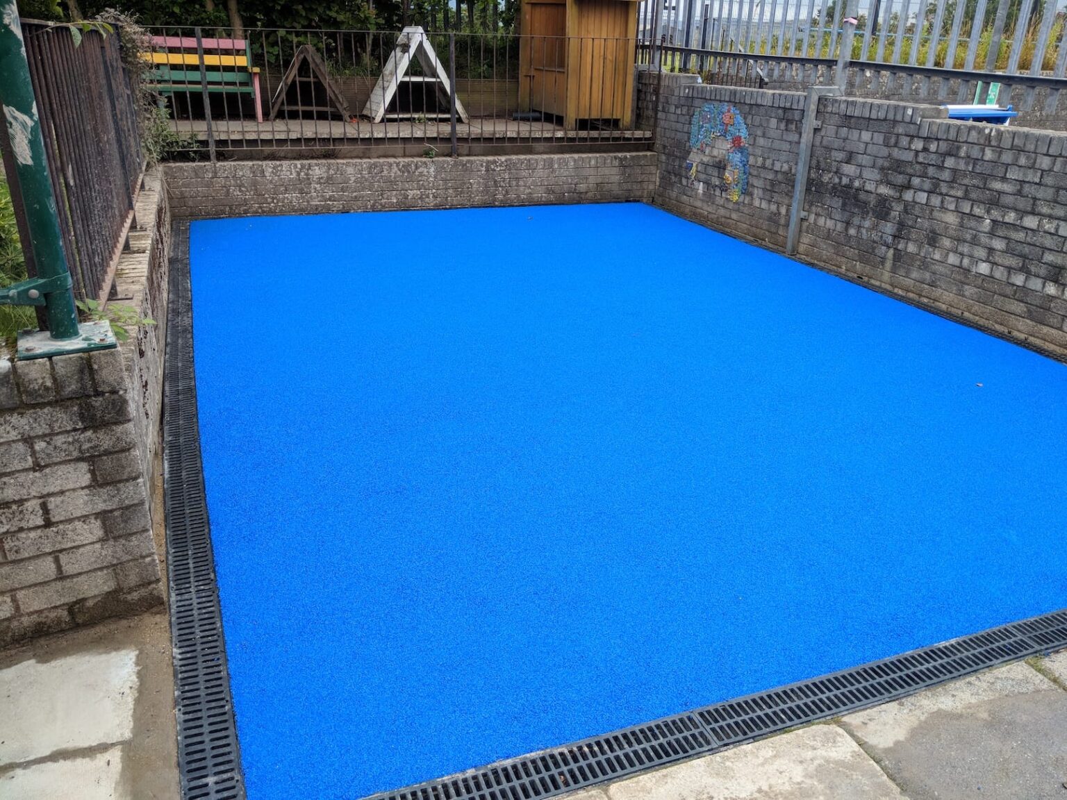 Wet pour rubber surfaces in Jersey for play and activity spaces